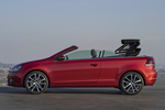 Volkswagen Golf Cabrio 2.0 TSI 211 CV Gama Golf Cabrio Descapotable Rojo atardecer metalizado Exterior Lateral 2 puertas