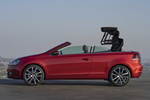 Volkswagen Golf Cabrio 2.0 TSI 211 CV Gama Golf Cabrio Descapotable Rojo atardecer metalizado Exterior Lateral 2 puertas