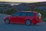 Volvo V50 DRIVe 114 CV R-Design Turismo familiar Rojo S&oacute;lido Exterior Lateral 5 puertas
