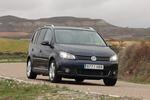 Volkswagen Touran 2.0 TDI 170 DSG Sport Monovolumen Azul Indian Exterior Frontal-Lateral 5 puertas