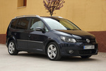 Volkswagen Touran 2.0 TDI 170 DSG Sport Monovolumen Azul Indian Exterior Frontal-Lateral 5 puertas