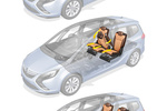 Opel Zafira Tourer Gama Zafira Tourer Gama Zafira Tourer Monovolumen Interior Asientos 5 puertas