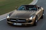 Mercedes-Benz SLS AMG SLS AMG Roadster 571 CV Gama SLS AMG Roadster Descapotable Gris Monza Magno AMG Exterior Frontal-Lateral 2 puertas