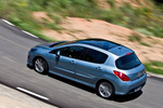 Peugeot 308 1.6 e-HDi 112 FAP Allure Turismo Azul Philae Exterior Cenital-Lateral-Posterior 5 puertas