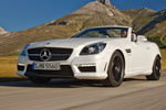 Mercedes-Benz Clase SLK 55 AMG AMG Descapotable Blanco Diamante Metalizado Exterior Frontal-Lateral 2 puertas