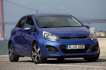 KIA Rio Gama Rio Gama Rio Turismo Deep Blue Exterior Frontal-Lateral 5 puertas