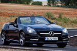 Mercedes-Benz Clase SLK 250 BlueEFFICIENCY Aut. 204 CV Gama SLK Descapotable Negro Obsidiana Metalizado Exterior Lateral-Frontal 2 puertas
