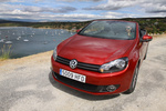 Volkswagen Golf  Cabrio 1.6 TDI CR BMT 105 CV Advance Descapotable Rojo atardecer metalizado Exterior Frontal 2 puertas