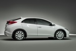 Honda Civic Gama Civic Gama Civic Turismo Blanco Orchid Perlado Exterior Lateral 5 puertas