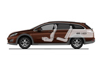 Peugeot 508  RXH 2.0 HDI Hybrid4 Gama 508 RXH Turismo familiar Interior Maletero 5 puertas