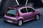 Peugeot 107 Gama 107 Gama 107 Turismo Plum Exterior Posterior-Lateral 5 puertas