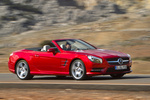Mercedes-Benz Clase SL SL 500 435 CV Gama SL Descapotable Rojo &Oacute;palo Exterior Lateral 2 puertas