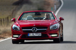 Mercedes-Benz Clase SL SL 500 435 CV Gama SL Descapotable Rojo &Oacute;palo Exterior Frontal 2 puertas