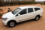 SsangYong Actyon Sports 200 Xdi Aut. 155 CV Premium Pick up Grand White Exterior Cenital-Lateral-Frontal 4 puertas
