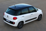 Fiat 500L Gama 500L Gama 500L Monovolumen Blanco Gelato Exterior Cenital-Posterior-Lateral 5 puertas