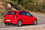 Volkswagen Polo 1.6 TDI 90 CV R-Line Turismo Rojo Flash Exterior Posterior-Lateral 5 puertas