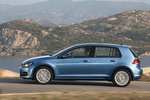 Volkswagen Golf 2.0 TDI CR 150 CV Gama Golf Turismo Azul Noche Metalizado Exterior Lateral 5 puertas