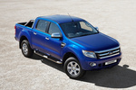 Ford Ranger Gama Ranger Double Cab Gama Ranger Double Cab Pick up Azul Oc&eacute;ano Exterior Lateral-Frontal 4 puertas