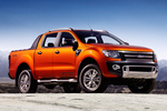 Ford Ranger 3.2 TDCi 200 CV 4x4 Wildtrack Pick up Naranja el&eacute;ctrico Exterior Lateral-Frontal 4 puertas