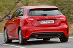 Mercedes-Benz Clase A A 180 CDI BlueEFFICIENCY L&iacute;nea AMG Sport Turismo Rojo Jupiter Exterior Lateral-Posterior 5 puertas