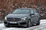 Mercedes-Benz Clase A A 200 CDI BlueEFFICIENCY 136 CV L&iacute;nea AMG Sport Turismo Gris monta&ntilde;a metalizado Exterior Frontal-Lateral 5 puertas