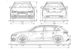 Audi A3 S3 Sportback S3 Turismo T&eacute;cnica Dimensiones 5 puertas