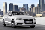 Audi A3 2.0 TDI 150 CV Gama A3 Sedan Turismo Blanco Glaciar metalizado Exterior Frontal-Lateral 4 puertas