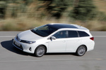 Toyota Auris H&iacute;brido Advance Turismo familiar Blanco Perlado Exterior Cenital-Frontal-Lateral 5 puertas