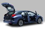 Honda Civic Gama Civic Tourer Gama Civic Tourer Turismo familiar Azul Oc&eacute;ano Exterior Posterior-Lateral 5 puertas
