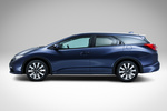 Honda Civic Gama Civic Tourer Gama Civic Tourer Turismo familiar Azul Oc&eacute;ano Exterior Lateral 5 puertas