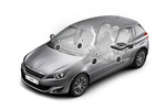 Peugeot 308 Gama 308 Gama 308 Turismo Gris Aluminio Interior Altavoz 5 puertas