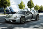 Porsche 918 Spyder Gama 918 Spyder Gama 918 Spyder Descapotable Plata Liquid Metalizado Exterior Frontal-Lateral 2 puertas
