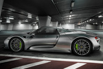 Porsche 918 Spyder Gama 918 Spyder Gama 918 Spyder Descapotable Plata Liquid Metalizado Exterior Lateral 2 puertas