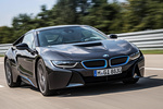 BMW i8 Gama i8 Gama i8 Coup&eacute; Sophistograu efecto brillante detalles BMW i Blau Exterior Frontal-Lateral 3 puertas