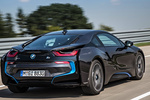 BMW i8 Gama i8 Gama i8 Coup&eacute; Sophistograu efecto brillante detalles BMW i Blau Exterior Posterior-Lateral 3 puertas