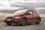 Honda Civic Gama Civic Tourer Gama Civic Tourer Turismo familiar Rojo Pasi&oacute;n Perlado Exterior Frontal-Lateral 5 puertas