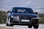 Audi A8 3.0 TDI (258 CV) Gama A8 Turismo Marr&oacute;n Argus metalizado Exterior Frontal 4 puertas
