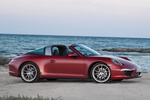 Porsche 911 Gama 911 Targa Targa 4 Descapotable Rojo Amaranda Exterior Frontal-Lateral 2 puertas