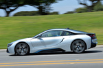 BMW i8 Gama i8 Gama i8 Coup&eacute; Ionic Silver con acentuaci&oacute;n BMW i Blau Exterior Lateral 3 puertas