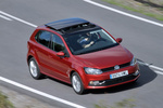 Volkswagen Polo 1.2 TSI 110 CV BMT Sport Turismo Rojo atardecer metalizado Exterior Lateral-Frontal-Cenital 5 puertas
