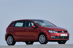 Volkswagen Polo 1.2 TSI 110 CV BMT Sport Turismo Rojo atardecer metalizado Exterior Frontal-Lateral 5 puertas