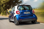 smart fortwo Gama fortwo Passion Turismo Blanco y Azul medianoche Exterior Lateral-Posterior 3 puertas