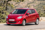 Mitsubishi Space Star 120 MPI 80 CV Motion Turismo Rojo Orient Exterior Frontal-Lateral 5 puertas
