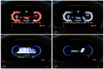 BMW i8 Gama i8 HALO + paquete Pure Impulse Coup&eacute; Kristallwei efecto perlado con acentuac.BMW i Blau Interior Cuadro de instrumentos 3 puertas