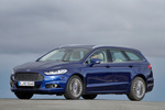 Ford Mondeo 1.5 EcoBoost 160 CV Titanium Turismo familiar Azul Impact Exterior Frontal-Lateral 5 puertas