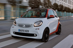 smart fortwo 1.0 71 CV Edition 1 Turismo Naranja lava y Blanco Exterior Frontal-Lateral 3 puertas