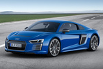 Audi R8 e-tron R8 e-tron Coup&eacute; Magnetic blau Exterior Frontal-Lateral 2 puertas