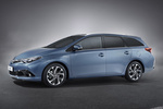 Toyota Auris Touring Sports Hybrid Gama Auris Touring Sports Turismo familiar Azul Denim Exterior Lateral-Frontal 5 puertas