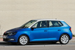 Skoda Fabia 1.2 TSI 110 DSG Style Turismo Azul Race Metalizado Exterior Lateral-Frontal 5 puertas