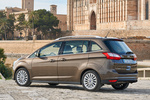 Ford Grand C-MAX 2.0 TDCi 150 CV Titanium Monovolumen Marr&oacute;n Caribou Exterior Lateral-Posterior 5 puertas